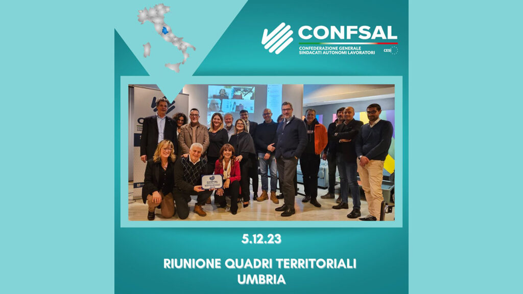 La CONFSAL sul territorio: 9° tappa - incontro con i quadri territoriali Umbria